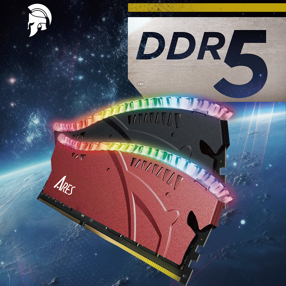 Memorie RAM Dato Ares Armor Lite, DDR5, RGB, 16GB, 7000Mhz, Neagra ARB16G5K70