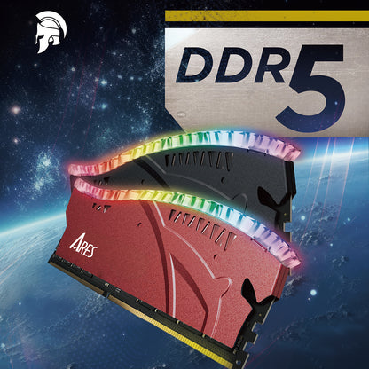 Memorie RAM Dato Ares Armor Lite, DDR5, RGB, 16GB, 7000Mhz, Rosie ARB16G5R70