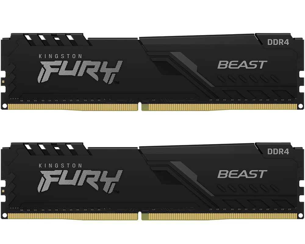 Memorie RAM Kingston Fury Beast, DDR4, 2 x 16GB, 3200MHz KF432C16BBK2/32