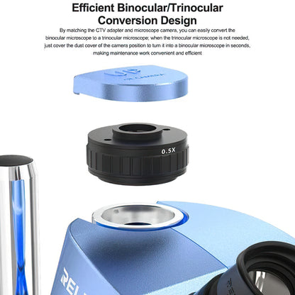 Microscop Relife RL-M7T Pro, Albastru