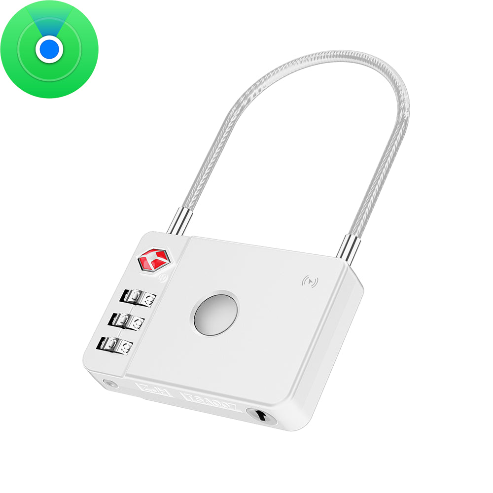 MiLi SmartTag MiLock Luggage pentru iOS Series, Alb HD-P16-L