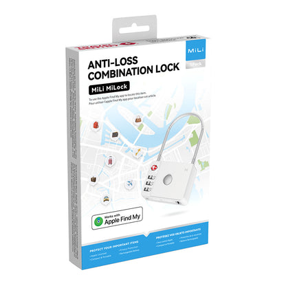 MiLi SmartTag MiLock Luggage pentru iOS Series, Alb HD-P16-L