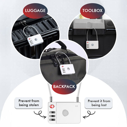 MiLi SmartTag MiLock Luggage pentru iOS Series, Alb HD-P16-L