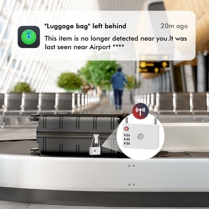 MiLi SmartTag MiLock Luggage pentru iOS Series, Alb HD-P16-L