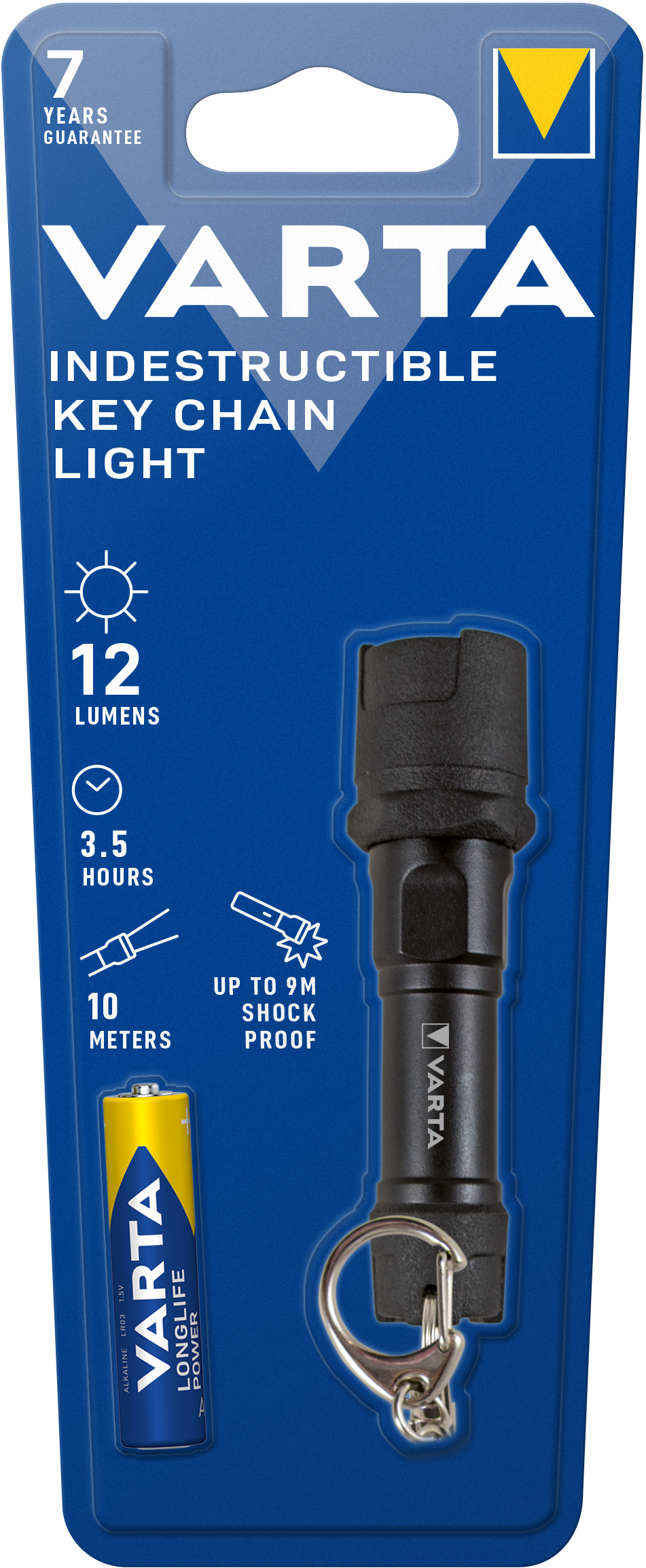 Latarka LED Varta INDESTRUCTIBLE, 12lm, IPX4