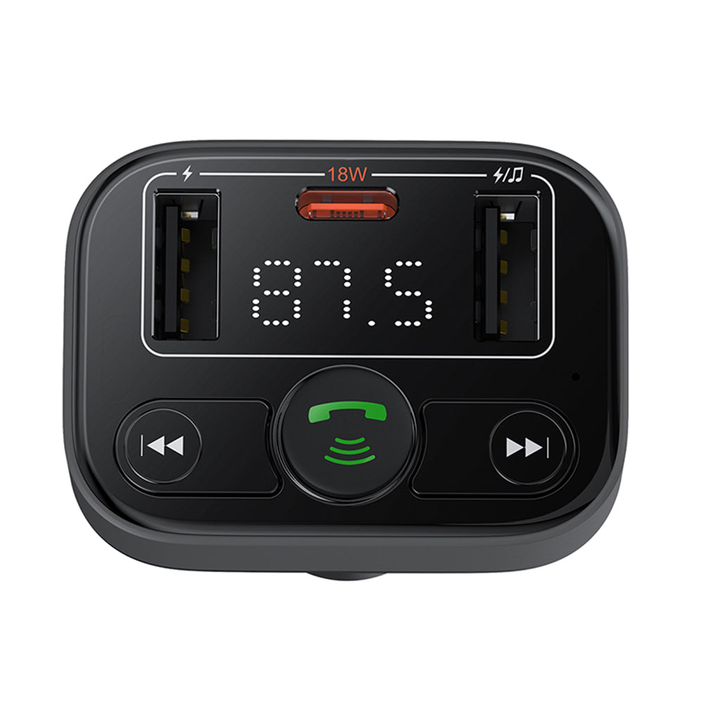 Modulator FM Bluetooth Baseus S-09 Lite, 2 x USB-A - 1 x USB-C C10762300113-00