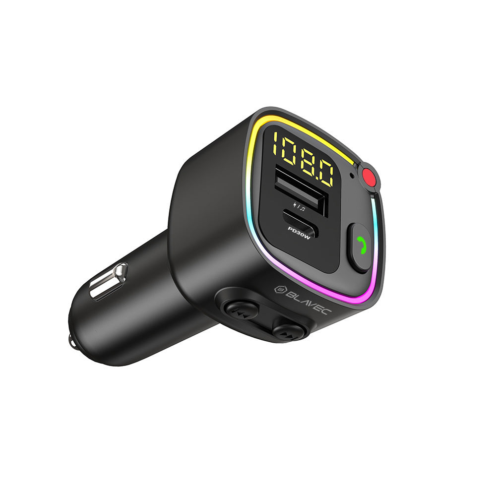 Modulator FM Bluetooth Blavec Flash TR-02, 1 x USB-A - 1 x USB-C