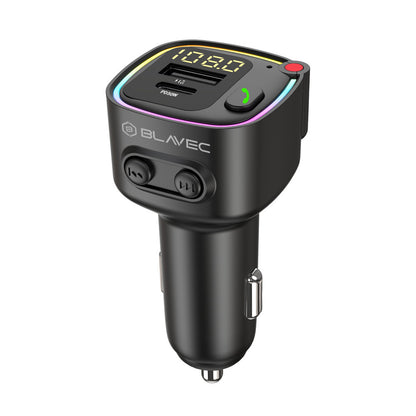 Modulator FM Bluetooth Blavec Flash TR-02, 1 x USB-A - 1 x USB-C