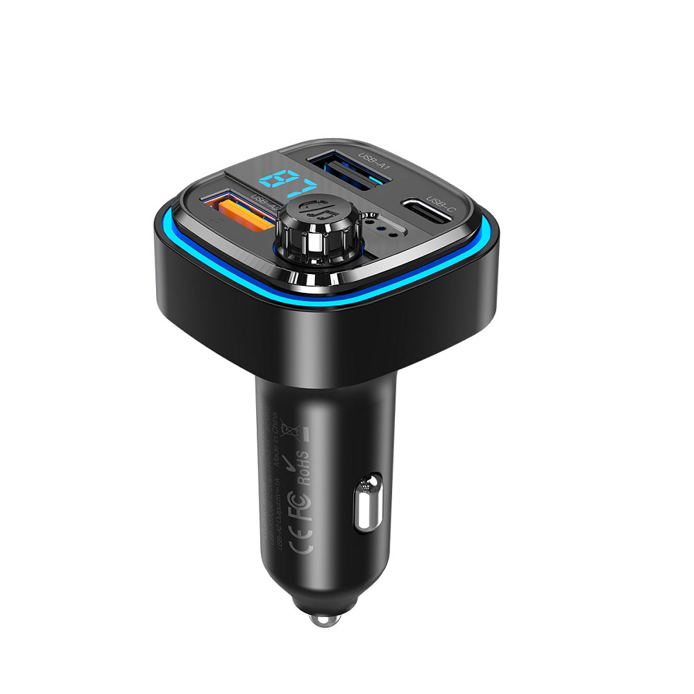 Modulator Bluetooth FM Blue Power BPBCC08, 2 x USB-A - 1 x USB-C