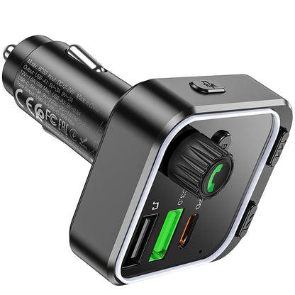 Modulator FM Bluetooth Borofone BC53 Highway, 2 x USB-A - 1 x USB-C