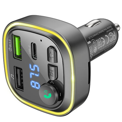 Modulator FM Bluetooth Borofone BC48, 2 x USB-A - 1 x USB-C
