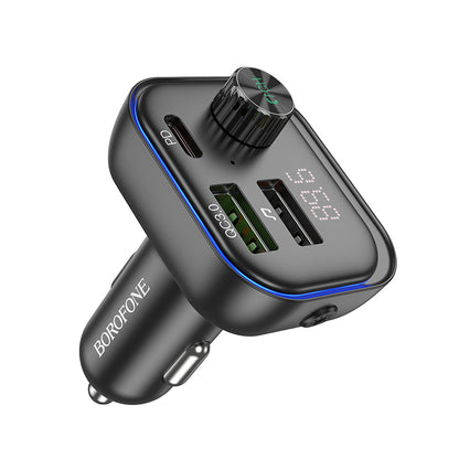 Modulator Bluetooth FM Borofone BC54, 2 x USB-A - 1 x USB-C 