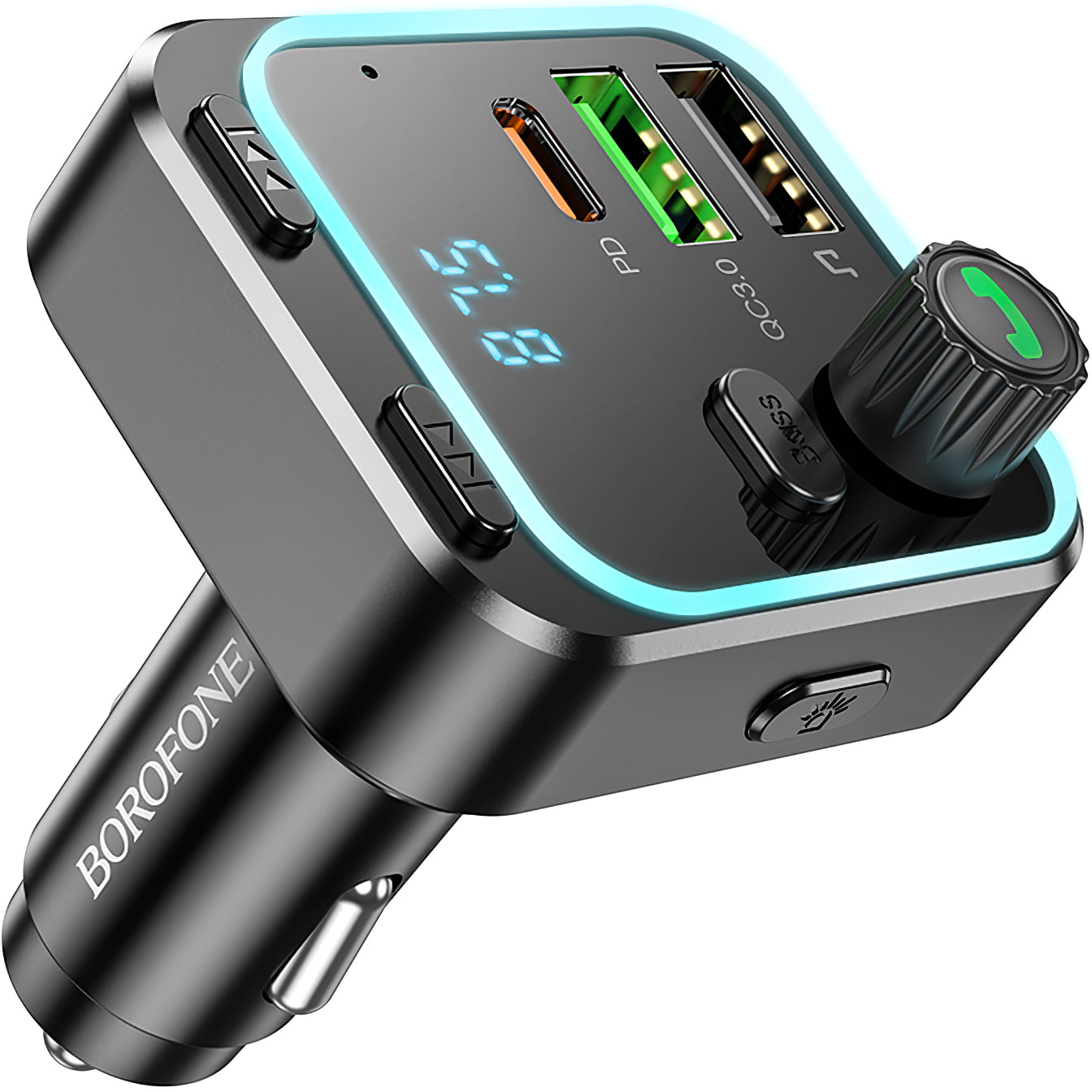 Modulator FM Bluetooth Borofone BC53 Highway, 2 x USB-A - 1 x USB-C