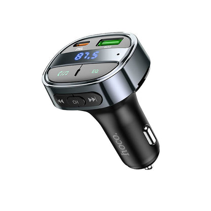 Modulator FM Bluetooth HOCO E70, 1 x USB-A - 1 x USB-C - microSD