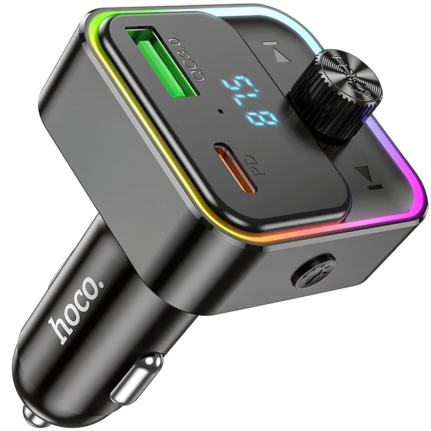Modulator FM Bluetooth HOCO E81, 1 x USB-A - 1 x USB-C