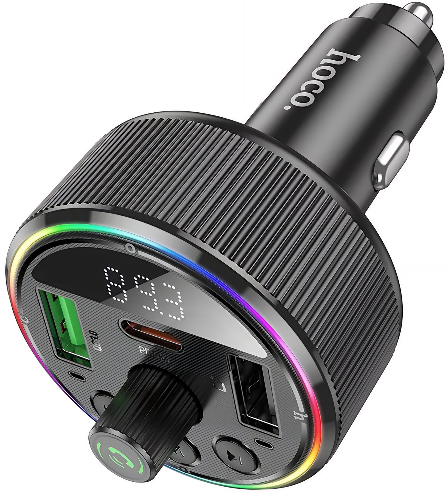 Modulator FM Bluetooth HOCO E82, 2 x USB-A - 1 x USB-C