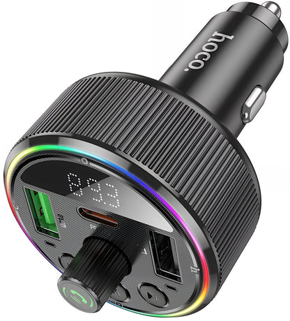 Modulator FM Bluetooth HOCO E82, 2 x USB-A - 1 x USB-C