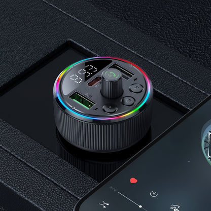 Modulator FM Bluetooth HOCO E82, 2 x USB-A - 1 x USB-C