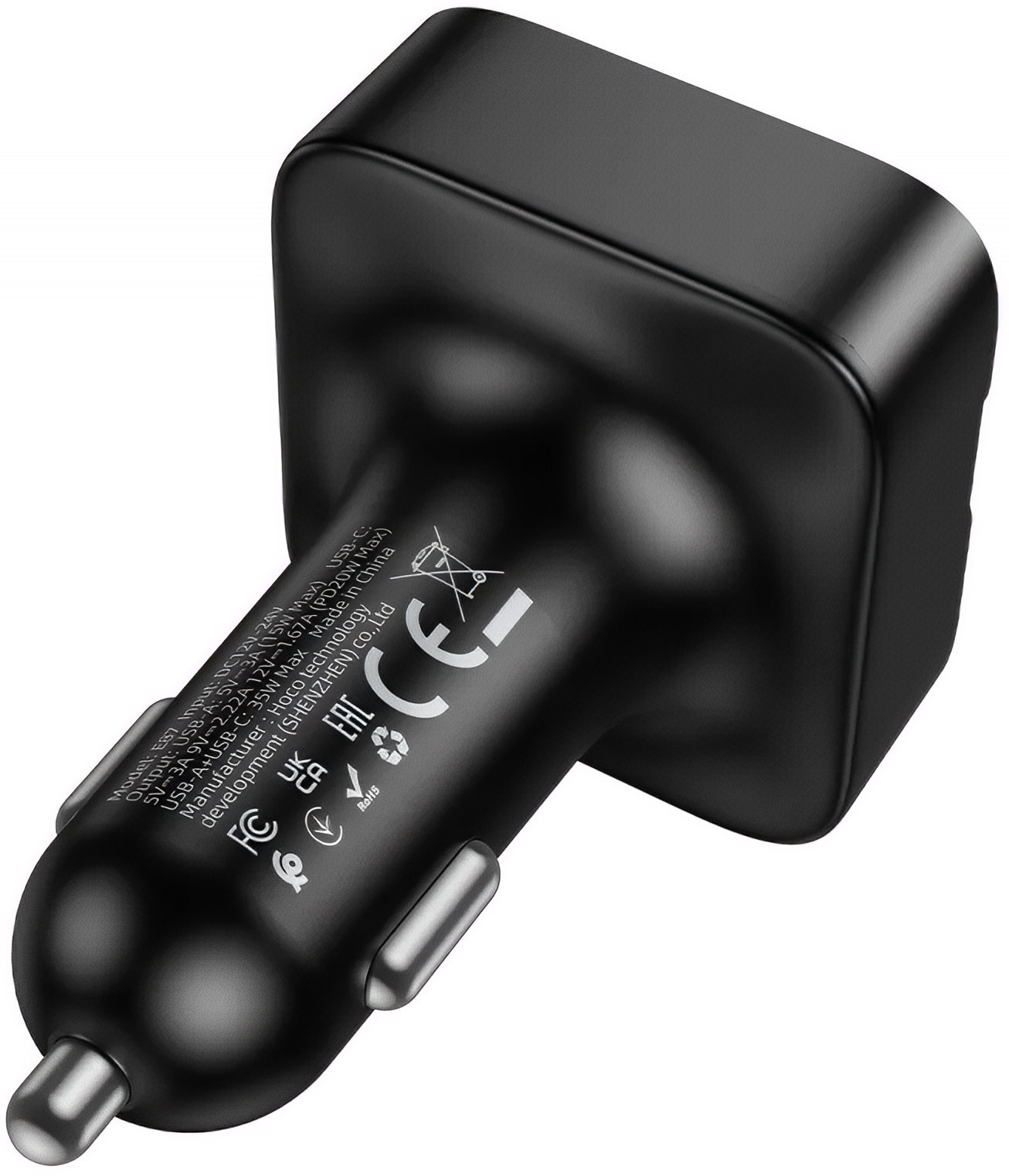 Modulator FM Bluetooth HOCO E87, 2 x USB-A - 1 x USB-C