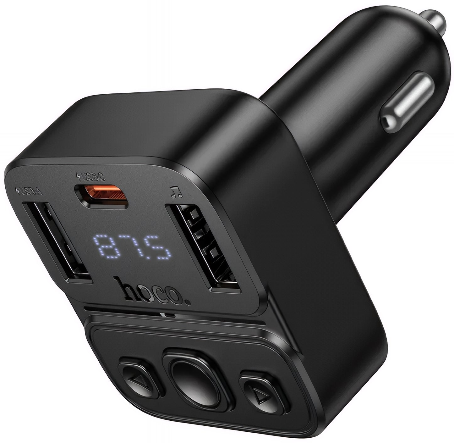 Modulator FM Bluetooth HOCO E87, 2 x USB-A - 1 x USB-C