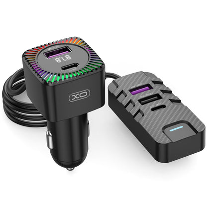 Modulator Bluetooth FM XO Design BCC13, 2 x USB-C - 3 x USB-A 