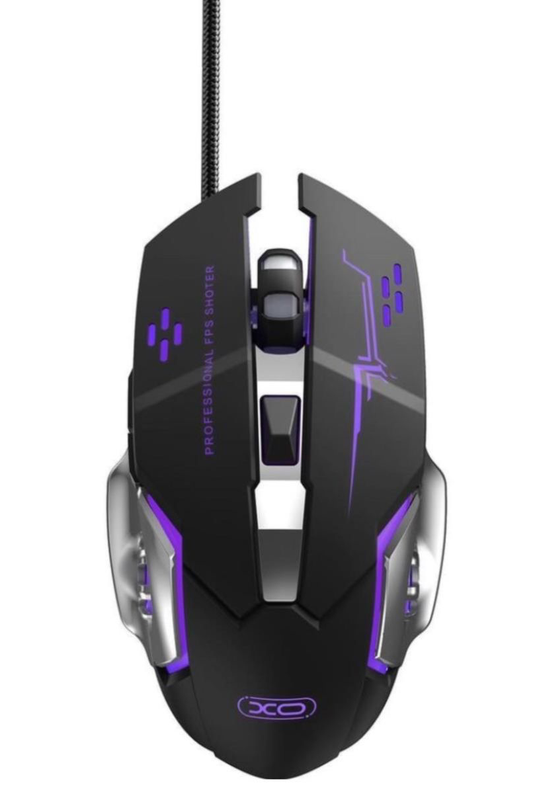 Mouse Gaming Wired USB XO Design M10, RGB, 3200DPI, Negru