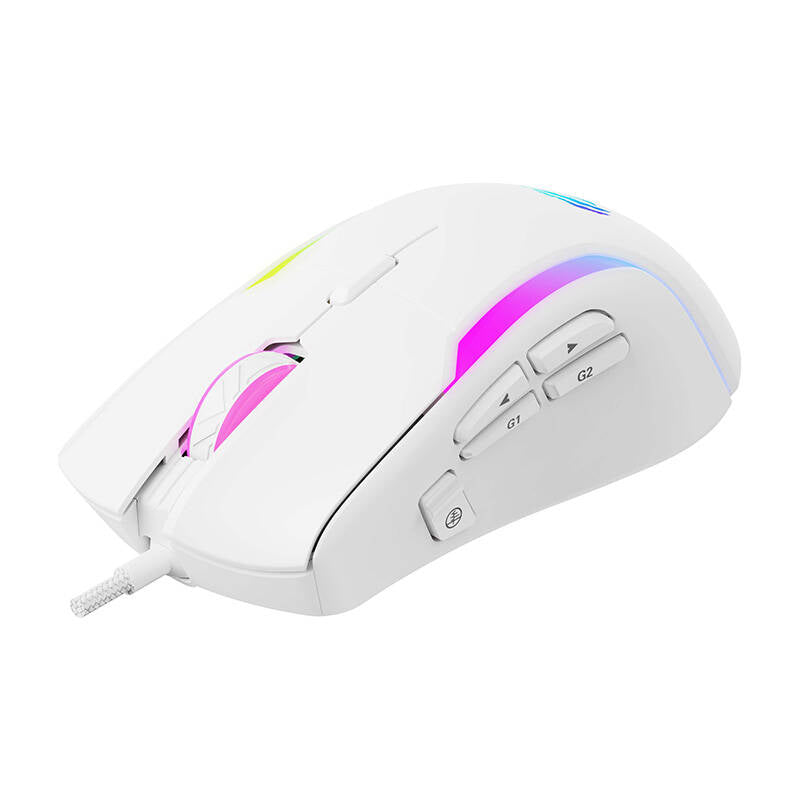 Mouse Gaming Wired USB HAVIT MS1033, RGB, 800DPI - 8000DPI, Alb