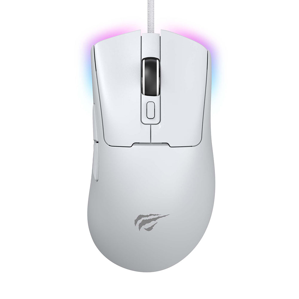 Mouse Gaming Wired USB HAVIT MS966, RGB, 800DPI - 12000DPI, 1.6m, Alb