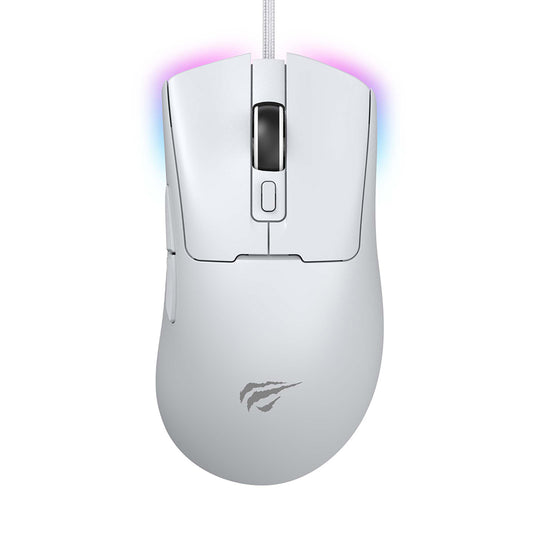 Mouse Gaming Wired USB HAVIT MS966, RGB, 800DPI - 12000DPI, 1.6m, Alb
