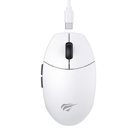 Mouse Gaming Wireless HAVIT MS1039W, 800DPI - 7400DPI, Wi-Fi / Wired, Alb