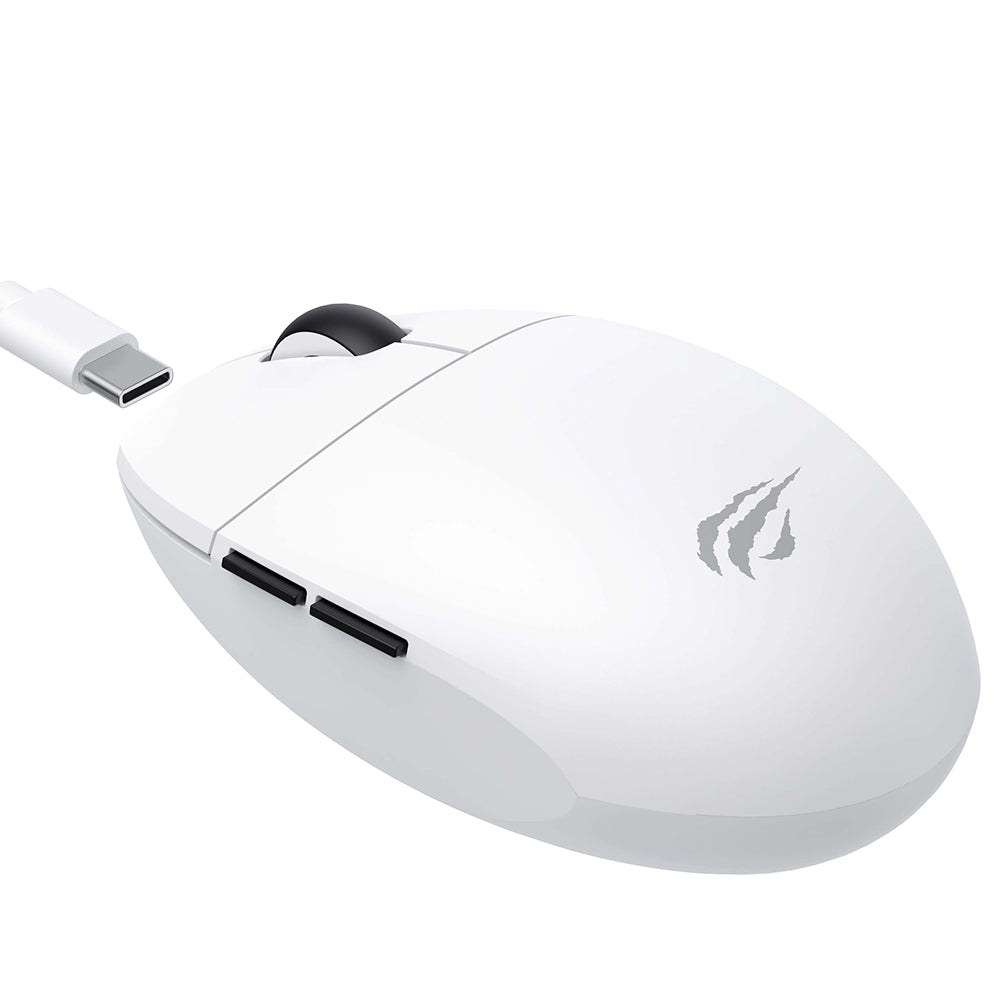 Mouse Gaming Wireless HAVIT MS1039W, 800DPI - 7400DPI, Wi-Fi / Wired, Alb