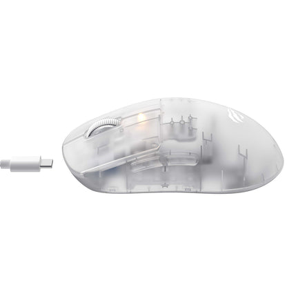 Mouse Gaming Wireless HAVIT MS970WB Pro, 800DPI - 12000mAh, Transparent Alb