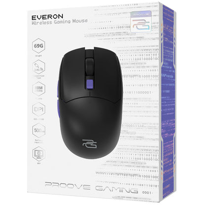 Mouse Gaming Wireless Proove Everon, 800DPI - 10000DPI, Negru WMEV00022001
