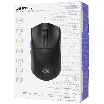 Mouse Gaming Wireless Proove Jester, 800DPI - 26000DPI, Afisaj OLED, Negru WMJS00022001