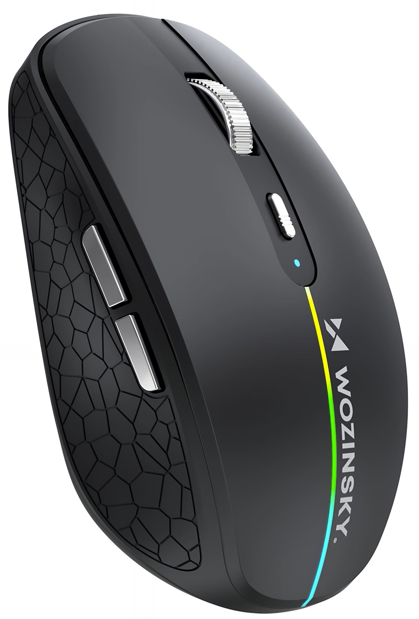 Mouse Gaming Wireless WZK WMGK-1132, 1600DPI, RGB, BT / Wi-Fi, Negru