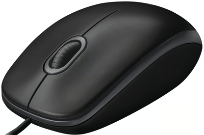 Mouse Wired USB Logitech B100, 1000DPI, Negru 910-003357