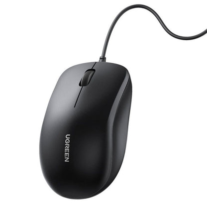 Mouse Wired USB UGREEN MU007, 1200DPI, 1.5m, Negru