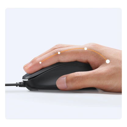 Mouse Wired USB UGREEN MU007, 1200DPI, 1.5m, Negru