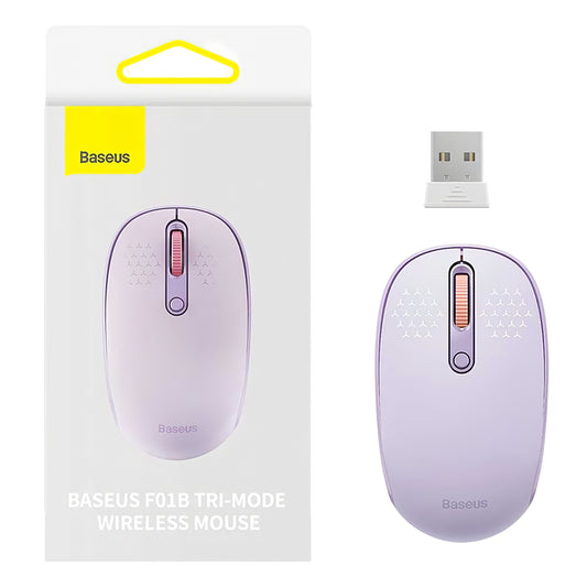 Mouse Wireless Baseus F01B Tri-Mode, 1600DPI, BT / Wi-Fi, Mov B01055503513-00