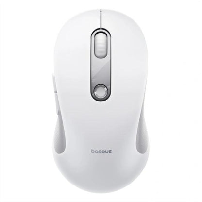 Mouse Wireless Baseus F02, 4000DPI, BT / Wi-Fi, Alb B0203202