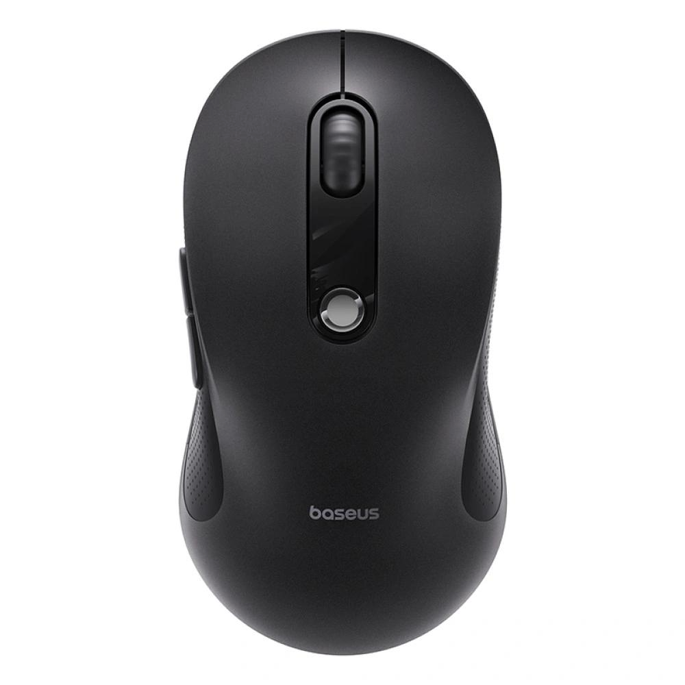 Mouse Wireless Baseus F02, 1600DPI, BT / Wi-Fi, Negru B0203203