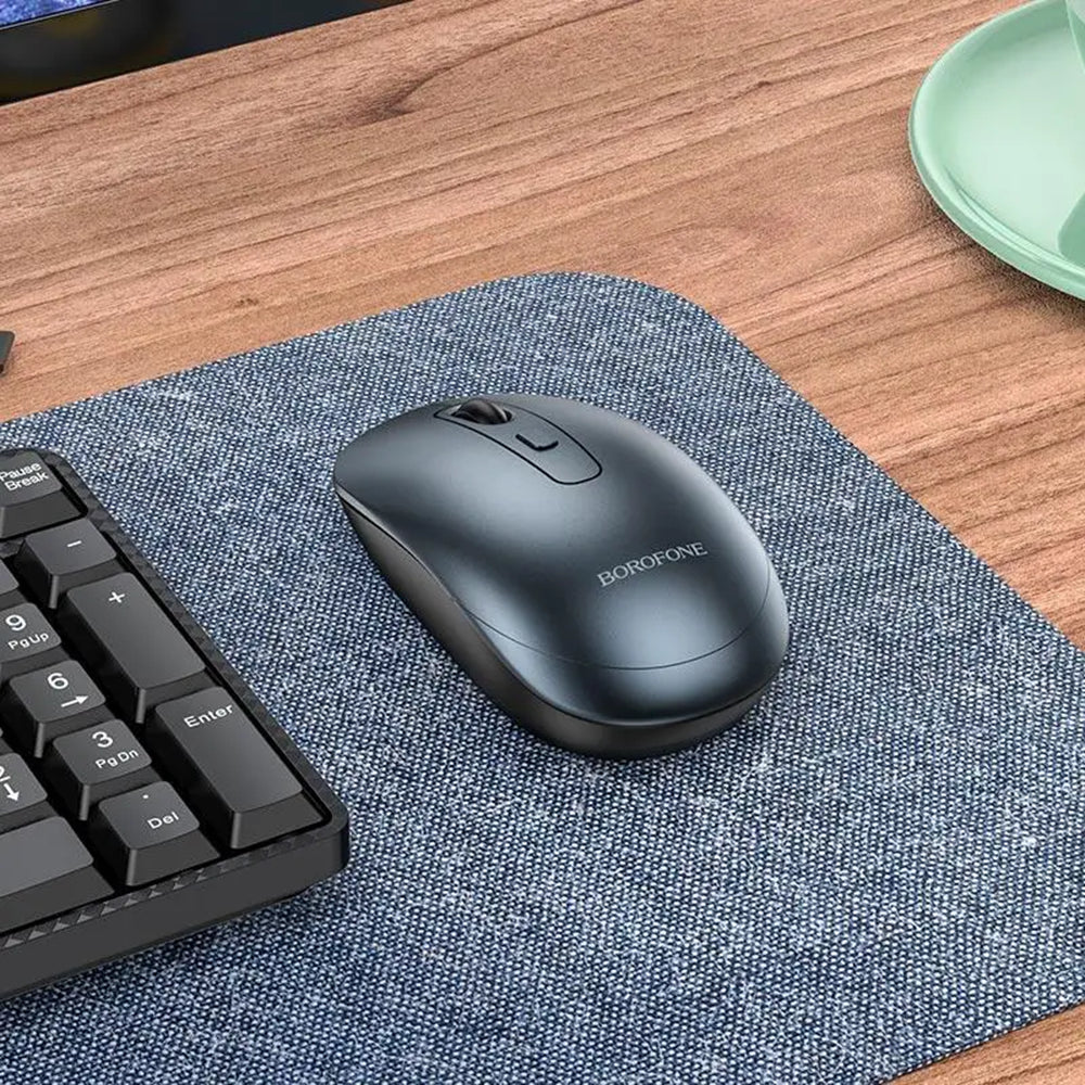 Mouse Wireless Borofone BG13 Winner, 1600DPI, Gri