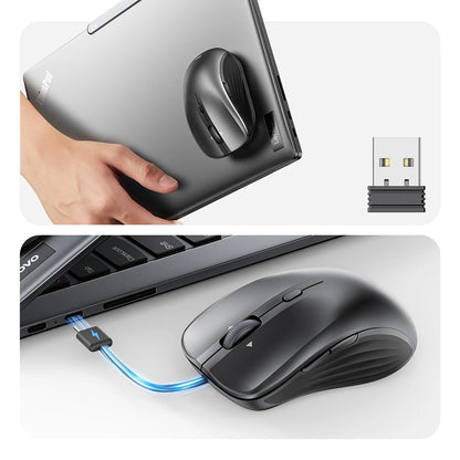 Mouse Wireless ESR MagMouse, 800DPI - 4800DPI, BT / Wi-Fi, Gri