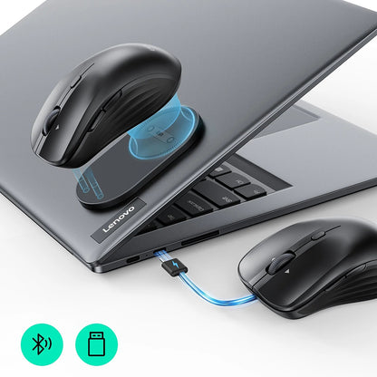 Mouse Wireless ESR MagMouse, 800DPI - 4800DPI, BT / Wi-Fi, Negru