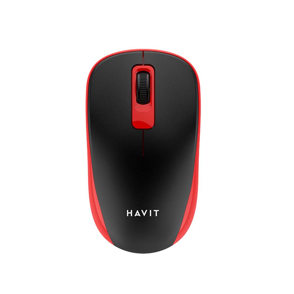 Mouse Wireless HAVIT MS626GT, 1200DPI, Negru Rosu
