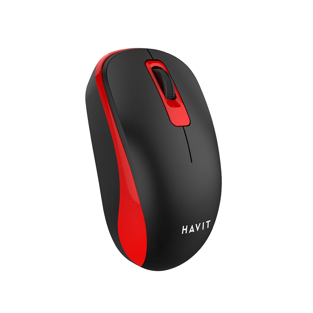 Mouse Wireless HAVIT MS626GT, 1200DPI, Negru Rosu