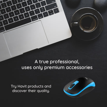 Mouse Wireless HAVIT MS626GT, 1200DPI, Negru Rosu