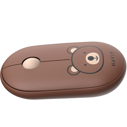 Mouse Wireless HAVIT MS75GT Pro, 1600DPI, Maro