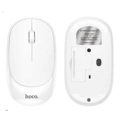 Mouse Wireless HOCO DI04, 1200DPI, BT / Wi-Fi, Alb