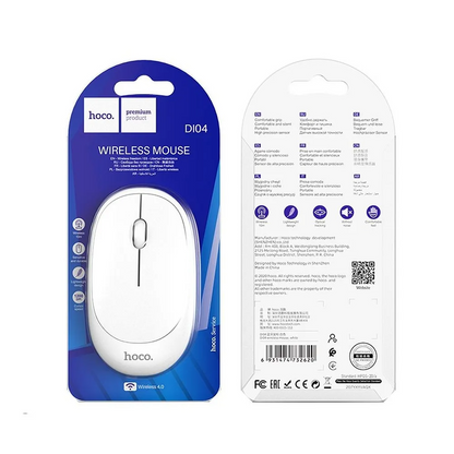 Mouse Wireless HOCO DI04, 1200DPI, BT / Wi-Fi, Alb